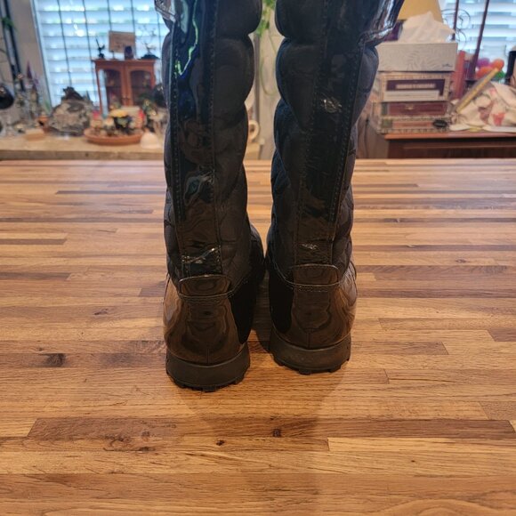 Coach Jordy Black Quilted Winter Boots - Picture 9 of 15